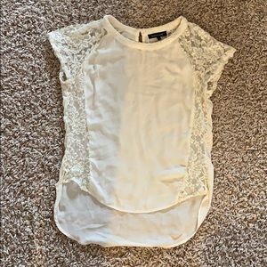 Pretty off-white blouse LARGE